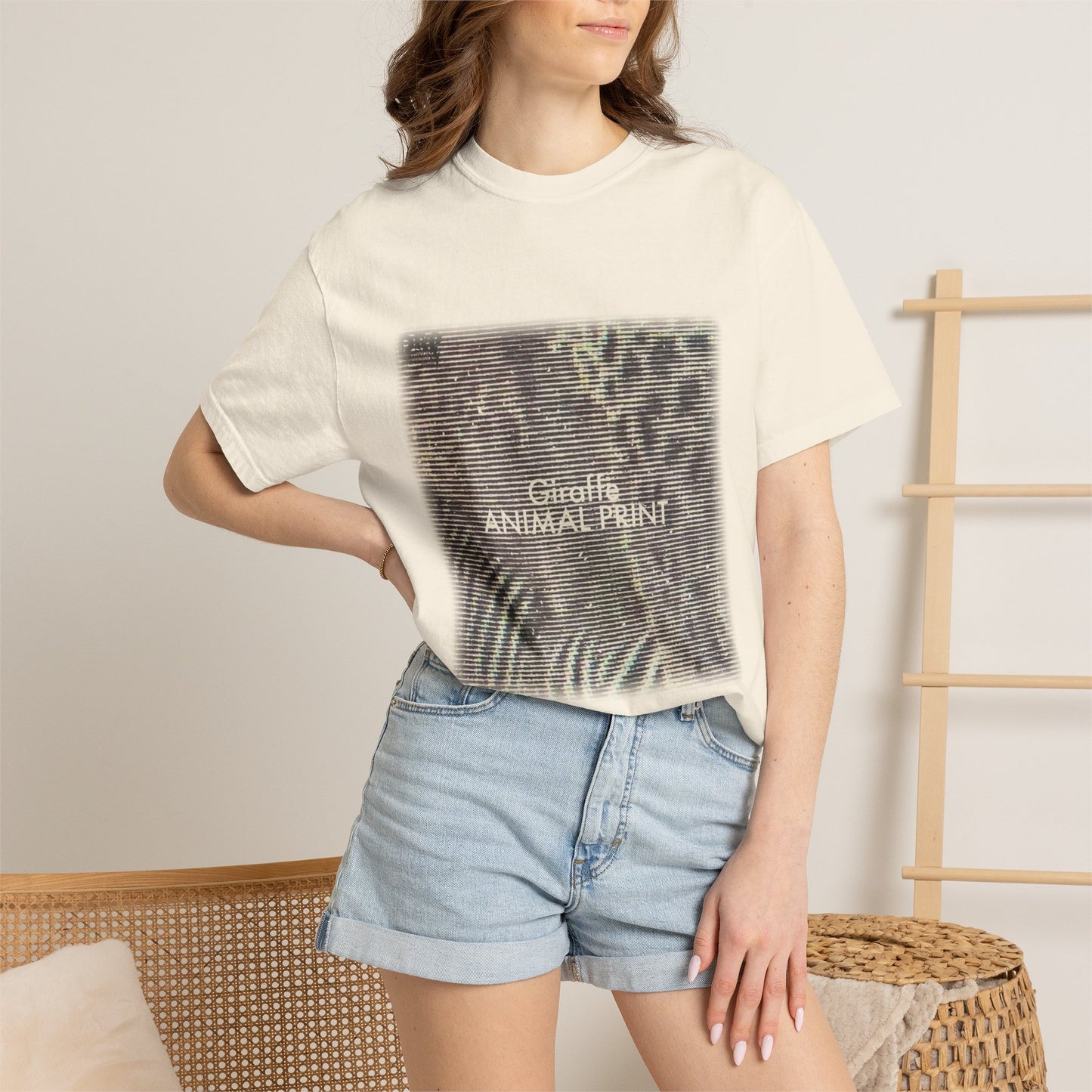 Giraffe – Animal Print — Vintage Tee
