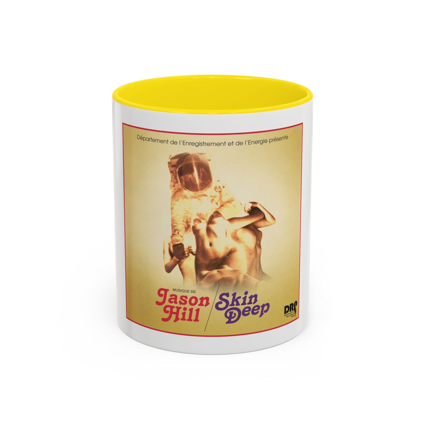 Retro Album Art Coffee Mug — "Skin Deep" Jason Hill Accent Mug (11/15oz)