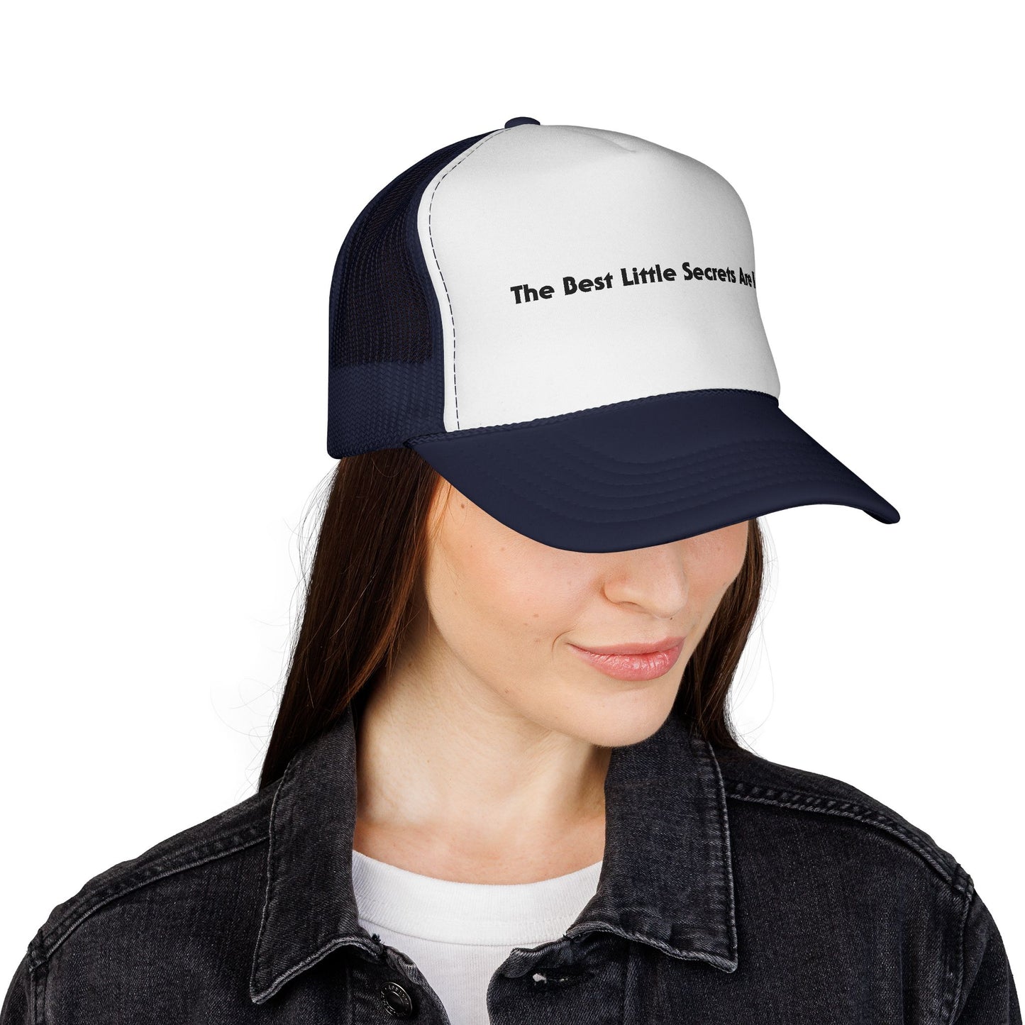 THE BEST LITTLE SECRETS ARE KEPT - LOUIS XIV -Trucker Cap — "The Best Little Secrets Are Kept" Minimal Mesh Hat