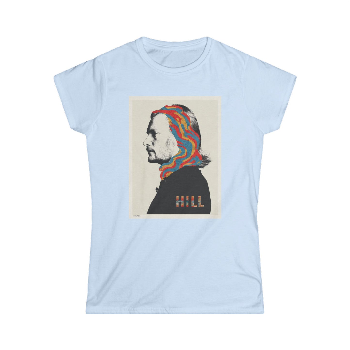 "HILL" Graphic Women's Soft style T-Shirt- Psychedelic  Tee