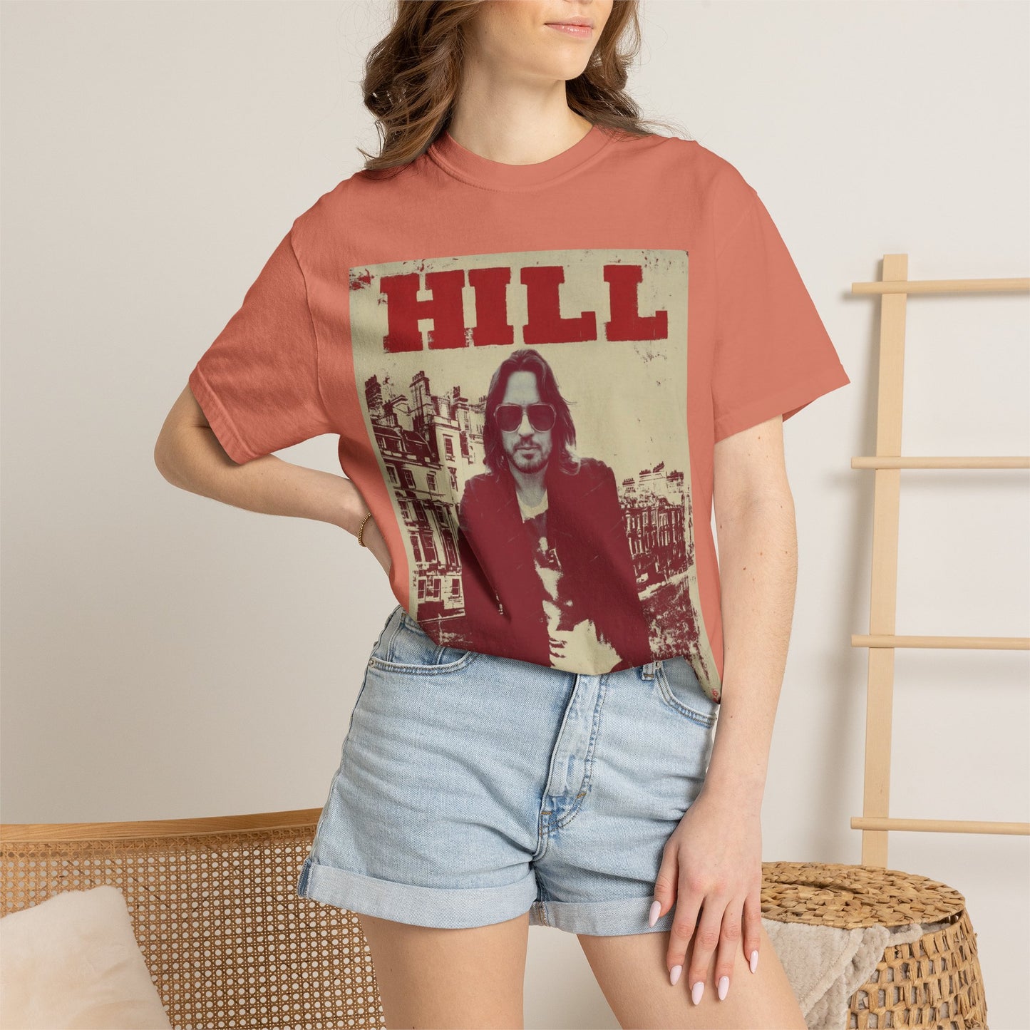 HILL- SUNGLASSES in LONDON SOFTSYLE AND FADED T-Shirt — Vintage Rock Poster Graphic Tee