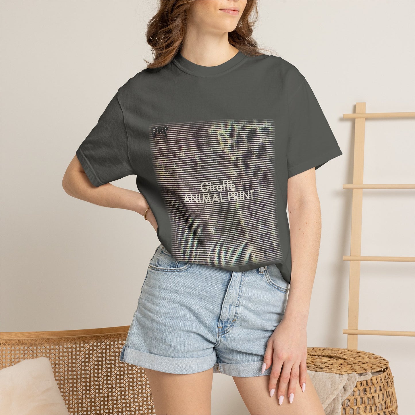 Giraffe – Animal Print — Vintage Tee