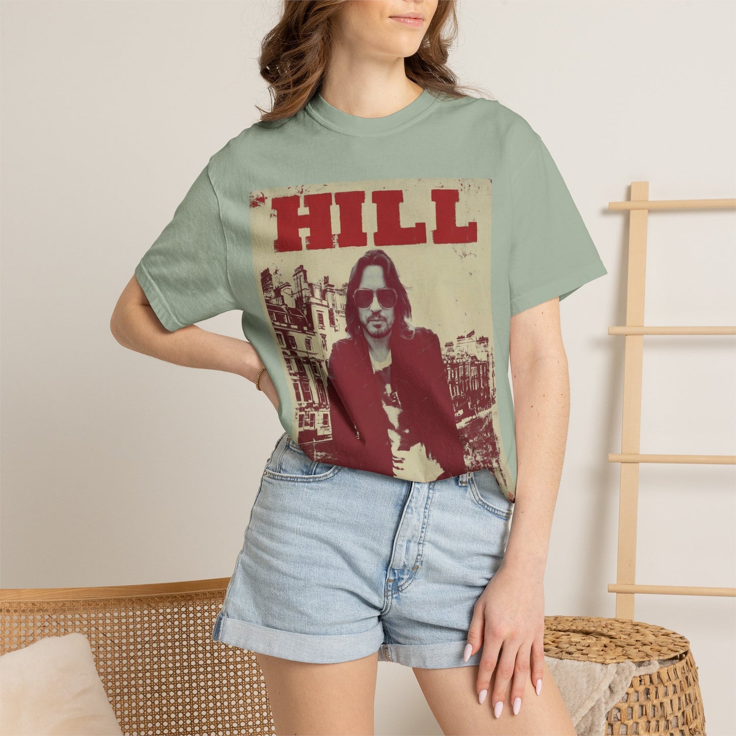 HILL- SUNGLASSES in LONDON SOFTSYLE AND FADED T-Shirt — Vintage Rock Poster Graphic Tee
