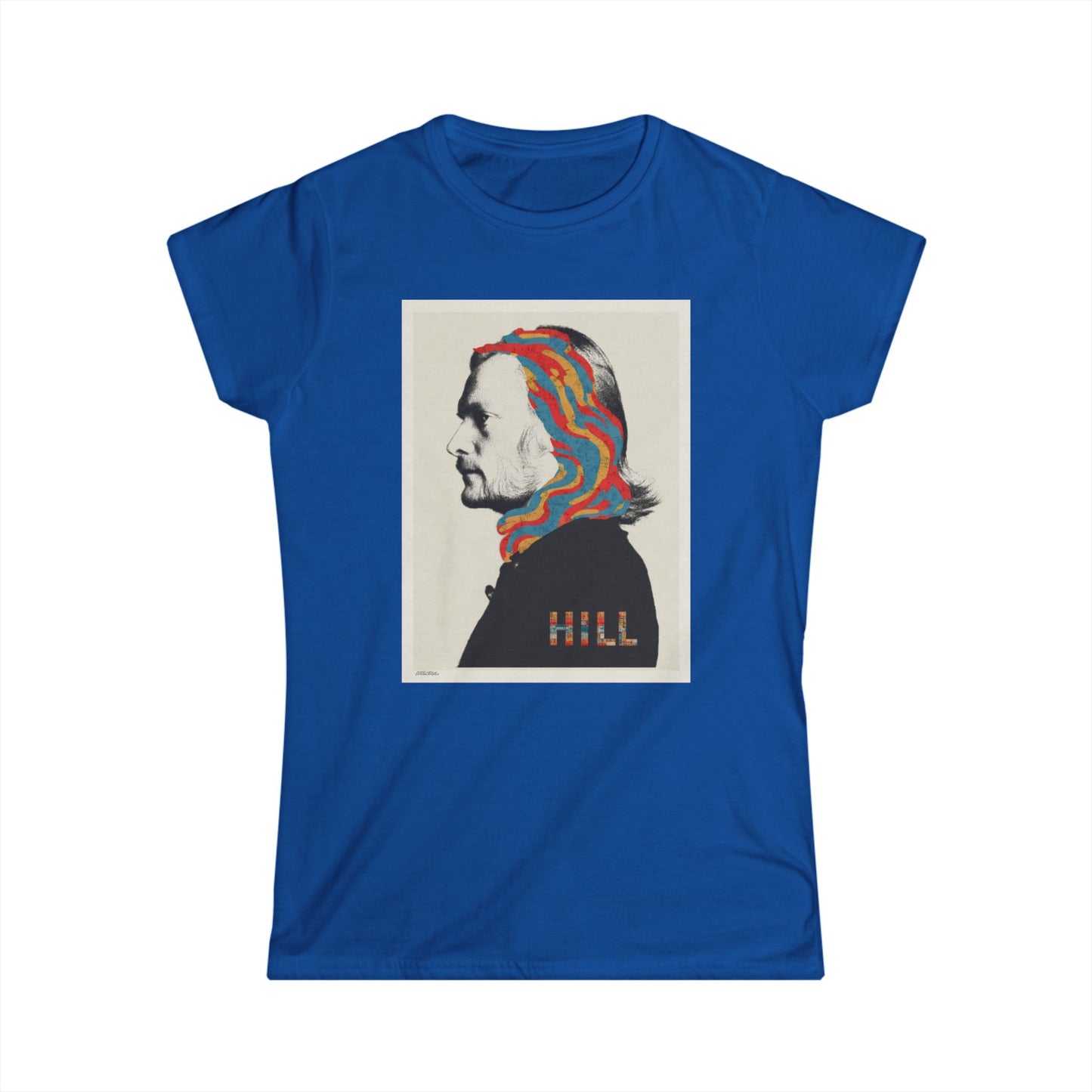 "HILL" Graphic Women's Soft style T-Shirt- Psychedelic  Tee
