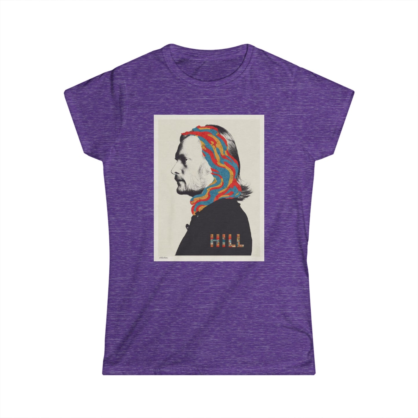 "HILL" Graphic Women's Soft style T-Shirt- Psychedelic  Tee
