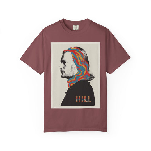 'HILL' Colorwave SOFT AND FADED UNISEX T-Shirt- Vintage Portrait Tee