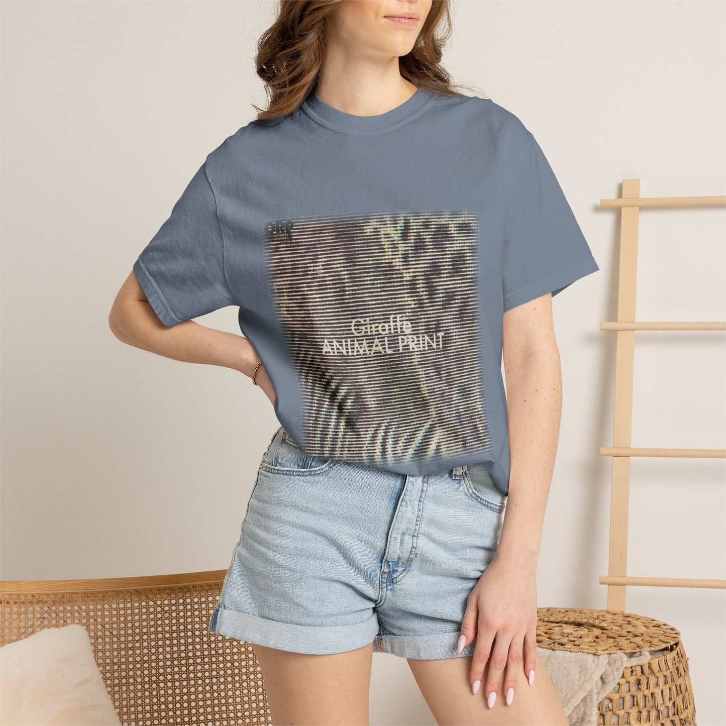 Giraffe – Animal Print — Vintage Tee
