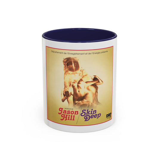 Retro Album Art Coffee Mug — "Skin Deep" Jason Hill Accent Mug (11/15oz)