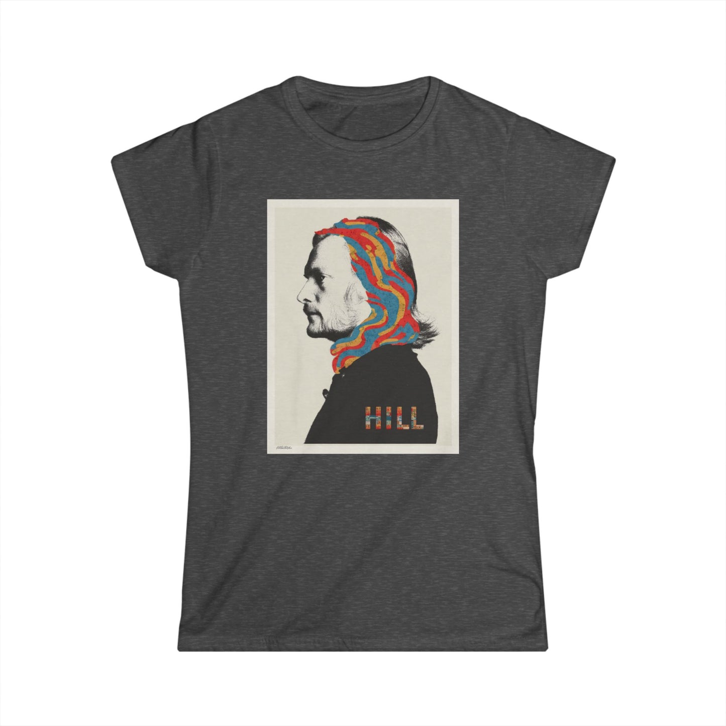 "HILL" Graphic Women's Soft style T-Shirt- Psychedelic  Tee