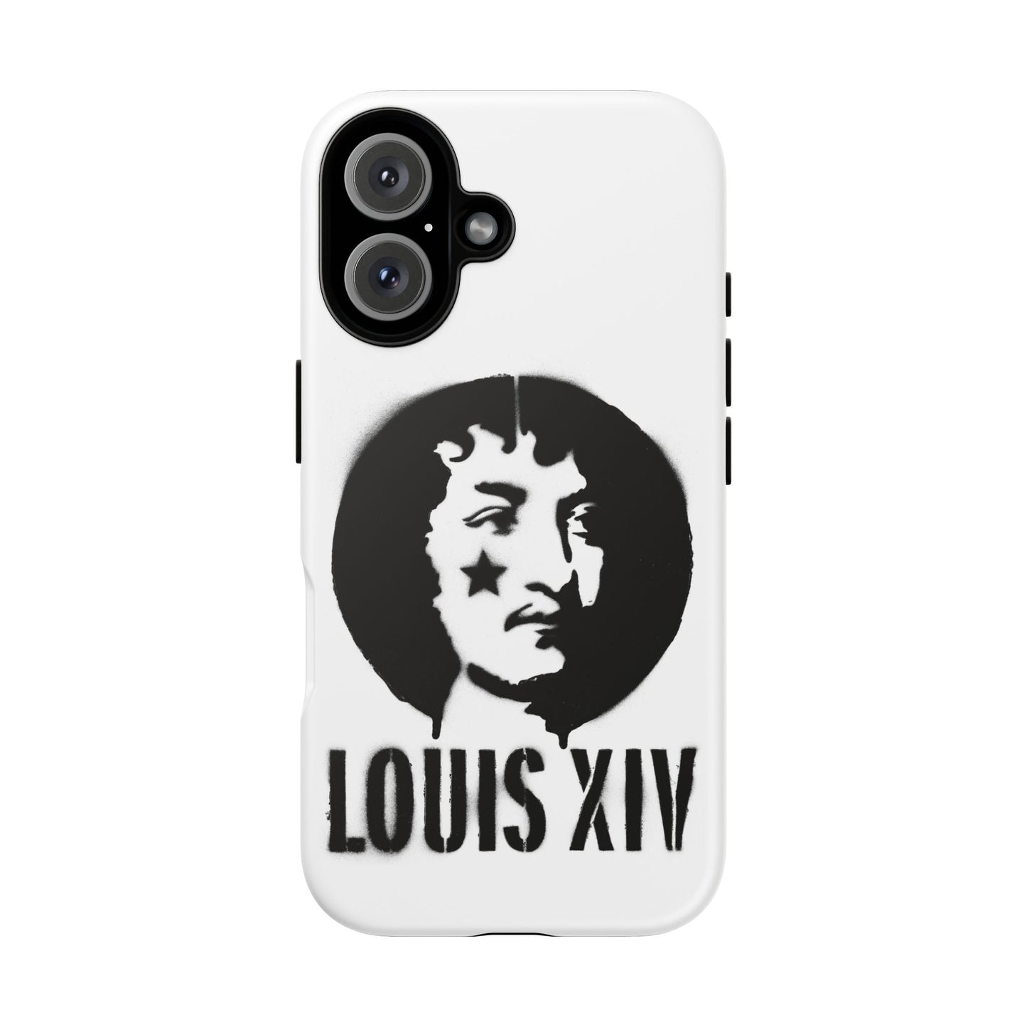 Louis XIV Graphic Phone Case — Retro Rock Portrait Tough Case