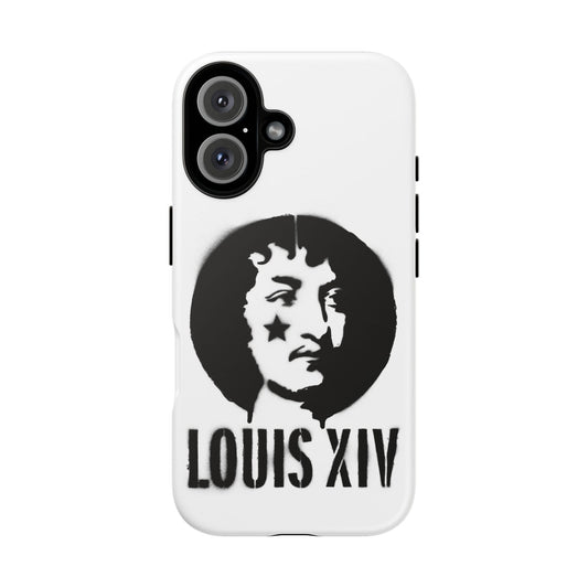 Louis XIV Graphic Phone Case — Retro Rock Portrait Tough Case
