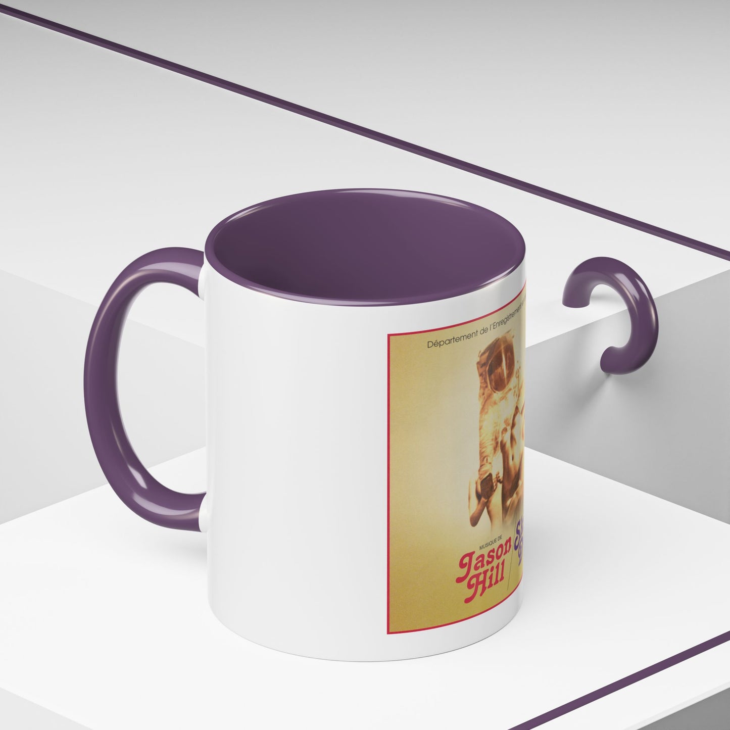 Retro Album Art Coffee Mug — "Skin Deep" Jason Hill Accent Mug (11/15oz)