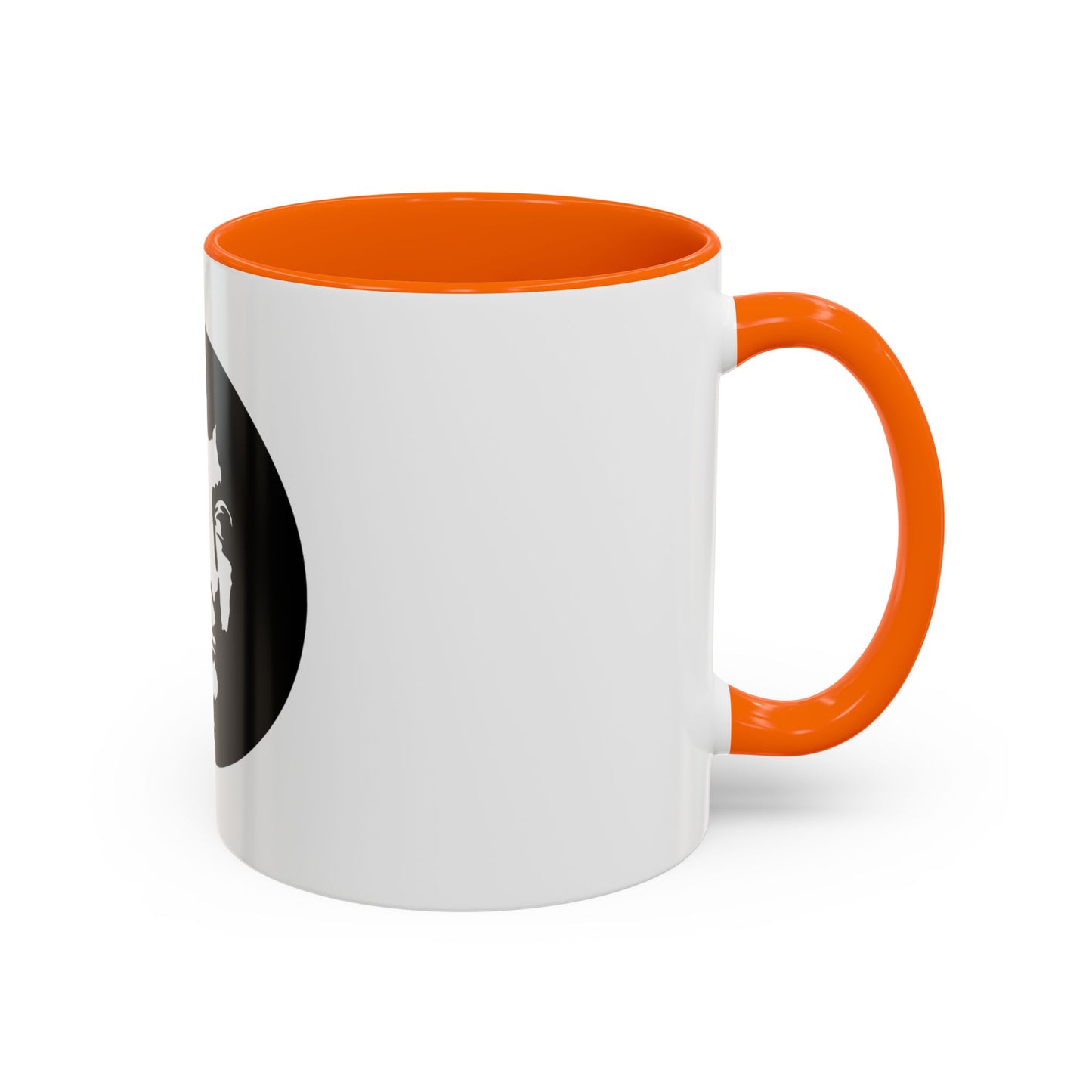 LOUIS XIV Star-Face Accent Coffee Mug — Black & White Pop Art Ceramic