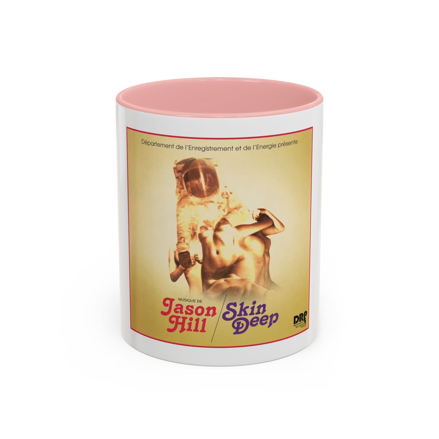 Retro Album Art Coffee Mug — "Skin Deep" Jason Hill Accent Mug (11/15oz)