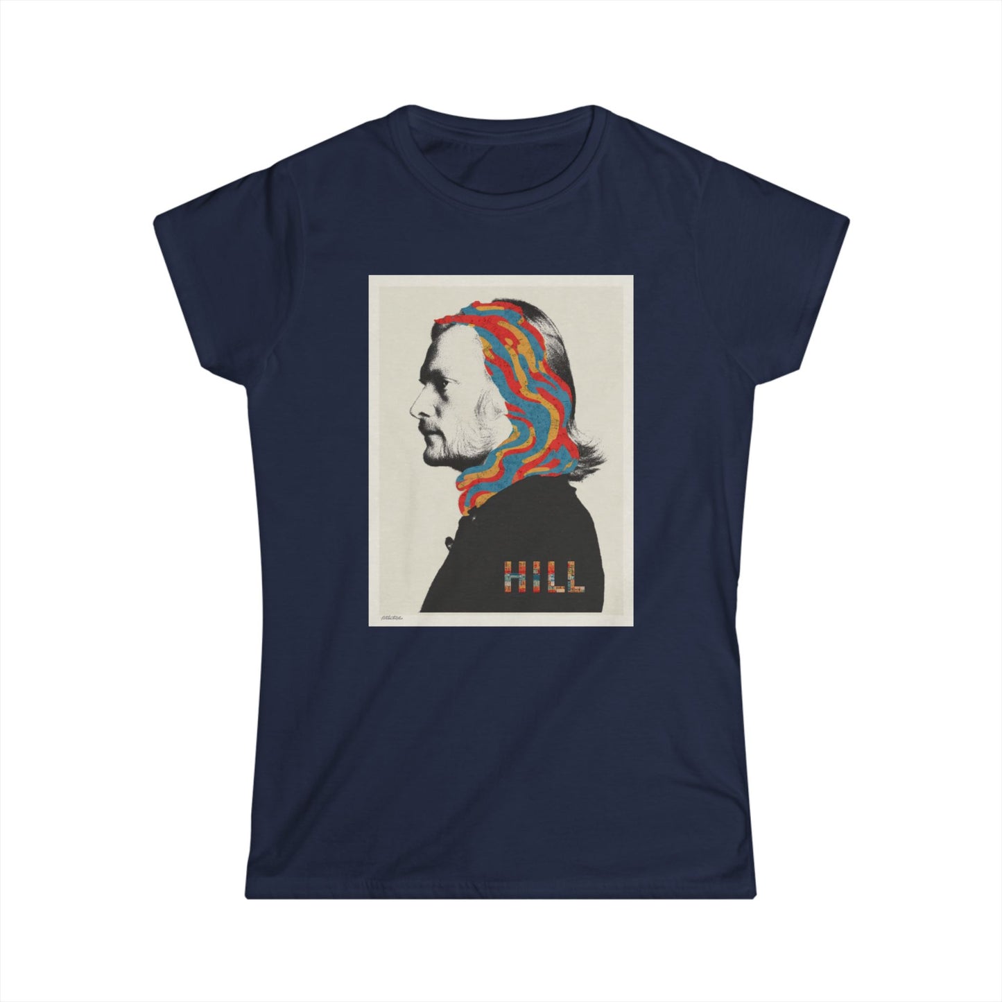 "HILL" Graphic Women's Soft style T-Shirt- Psychedelic  Tee