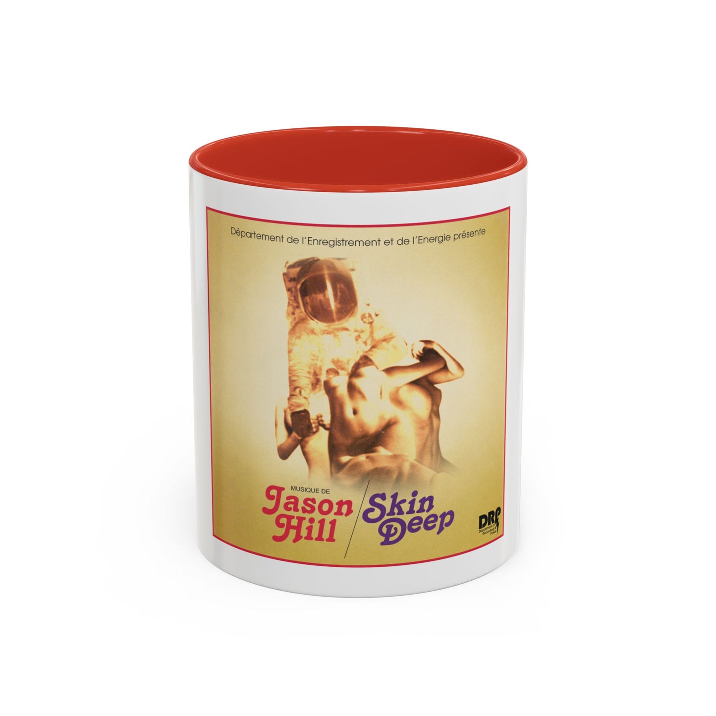 Retro Album Art Coffee Mug — "Skin Deep" Jason Hill Accent Mug (11/15oz)