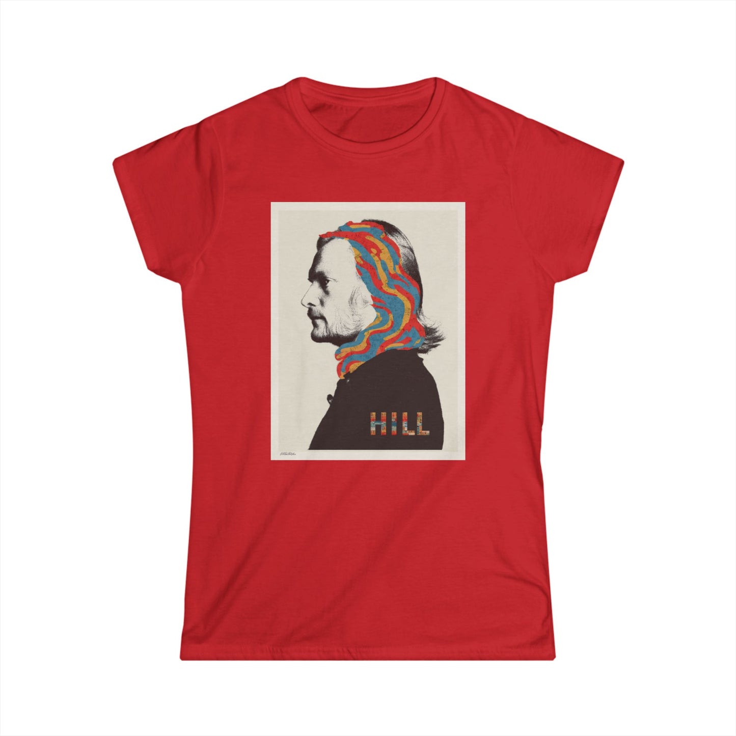 "HILL" Graphic Women's Soft style T-Shirt- Psychedelic  Tee