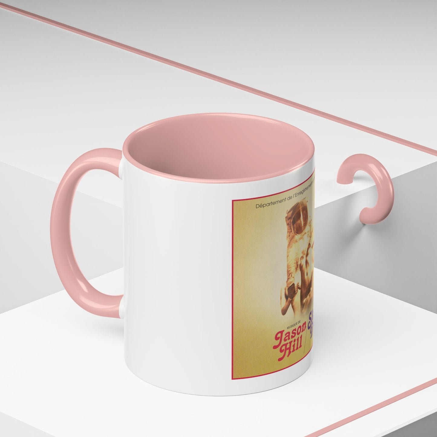 Retro Album Art Coffee Mug — "Skin Deep" Jason Hill Accent Mug (11/15oz)