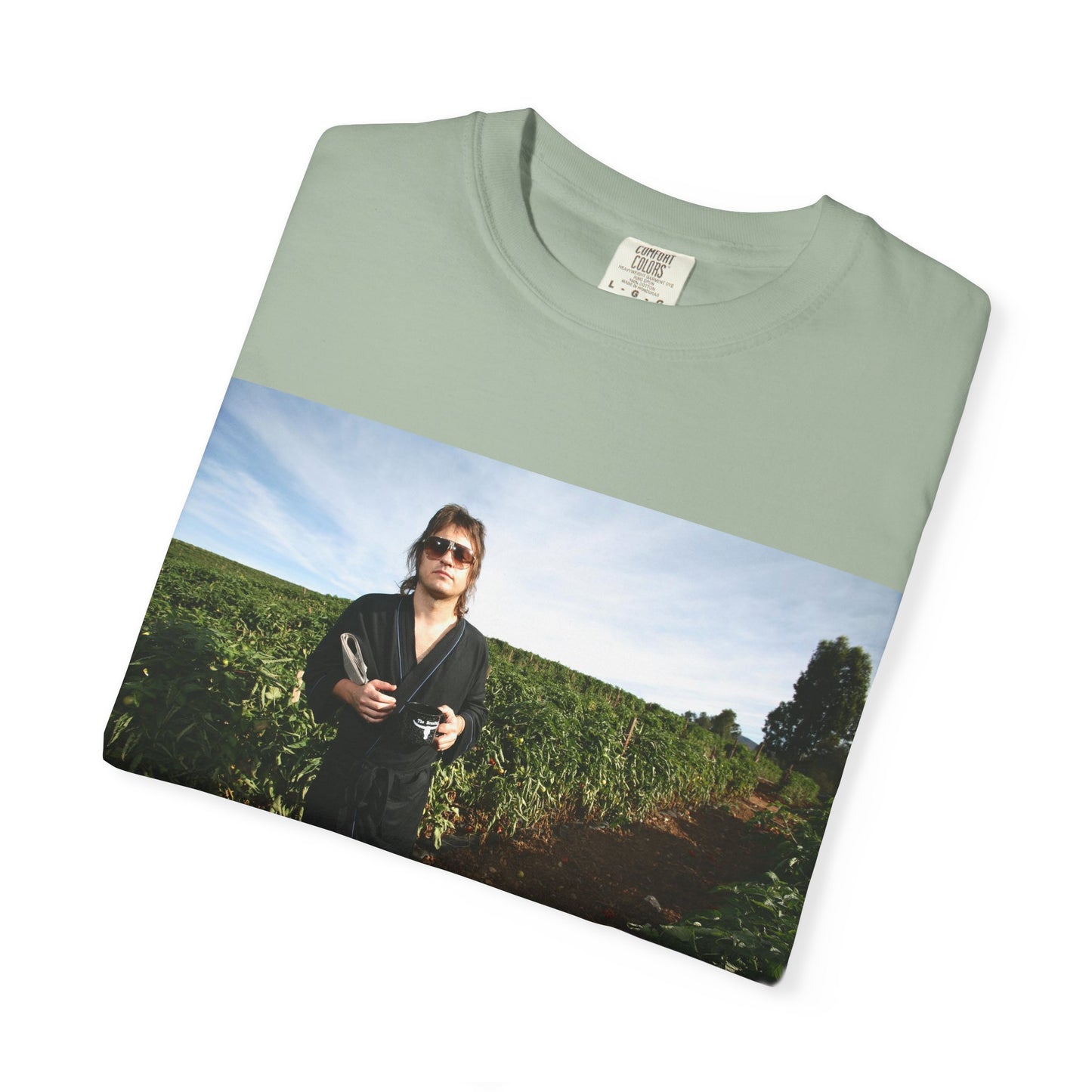 THIS MAN WANTS TO GROW YOUR TOMATO softstyle vintage softT‑Shirt — Scenic Portrait Tee with Caption