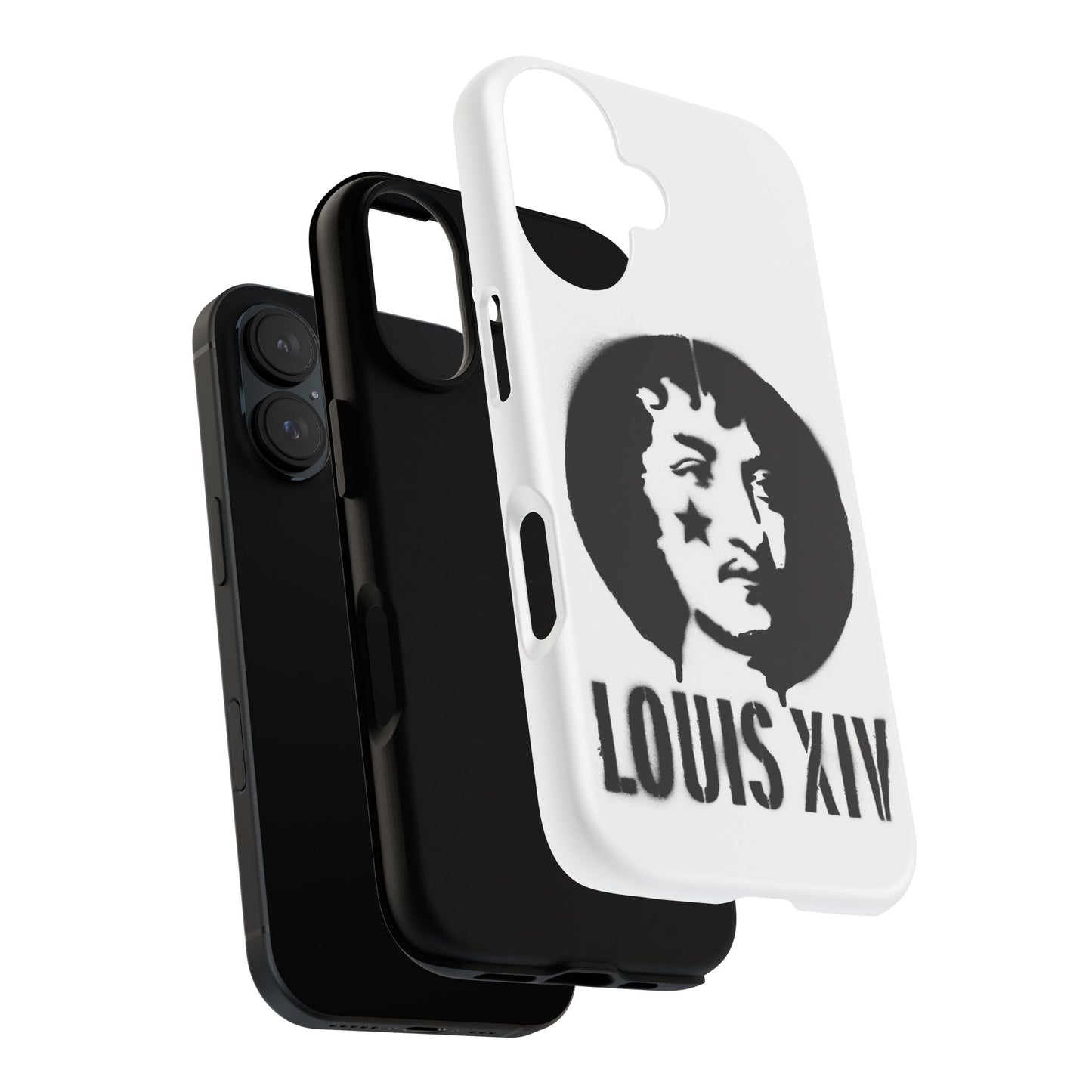 Louis XIV Graphic Phone Case — Retro Rock Portrait Tough Case