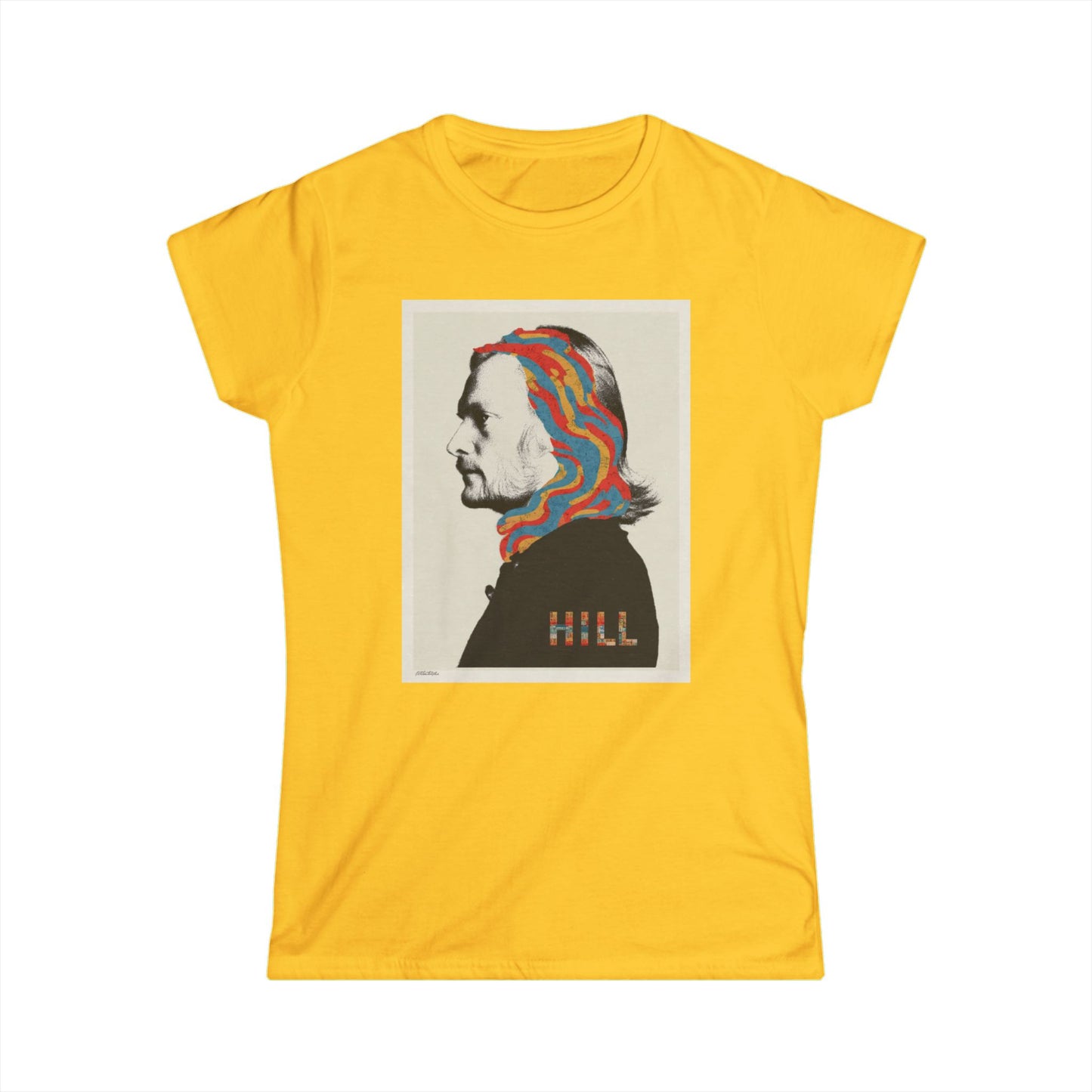 "HILL" Graphic Women's Soft style T-Shirt- Psychedelic  Tee