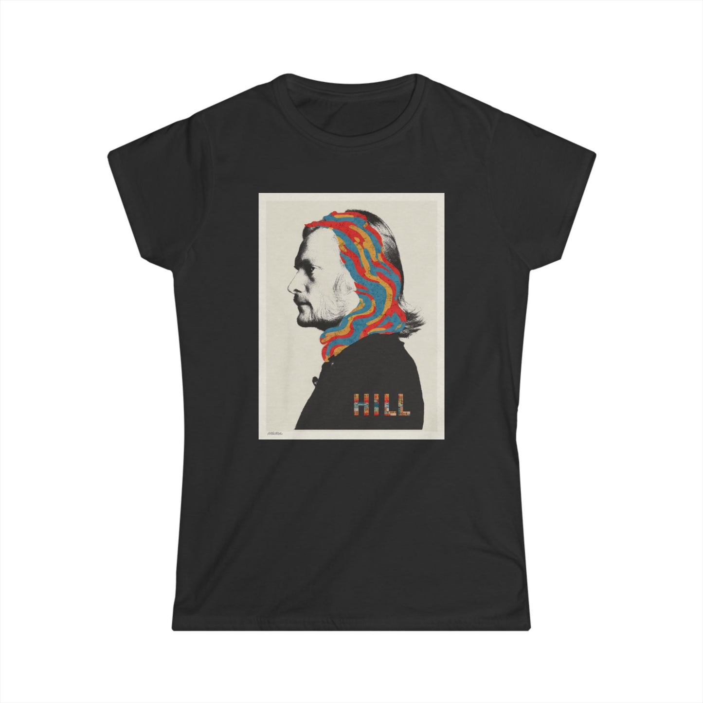 "HILL" Graphic Women's Soft style T-Shirt- Psychedelic  Tee