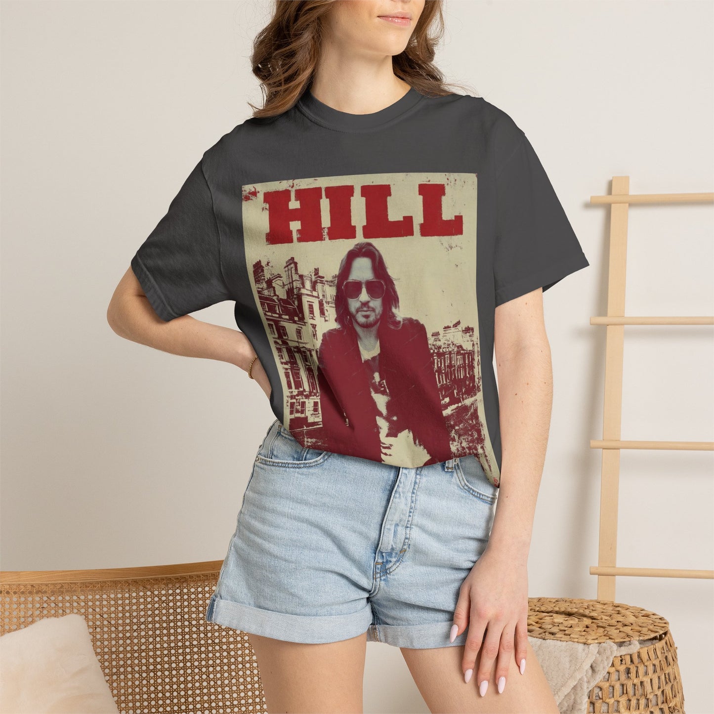 HILL- SUNGLASSES in LONDON SOFTSYLE AND FADED T-Shirt — Vintage Rock Poster Graphic Tee