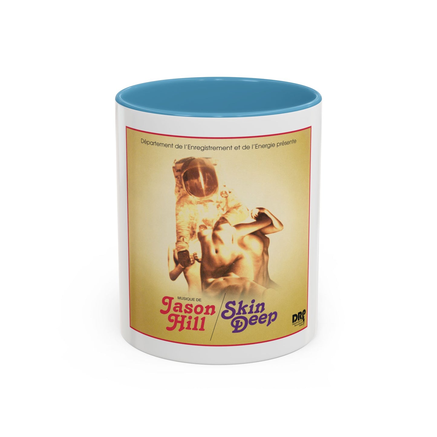 Retro Album Art Coffee Mug — "Skin Deep" Jason Hill Accent Mug (11/15oz)