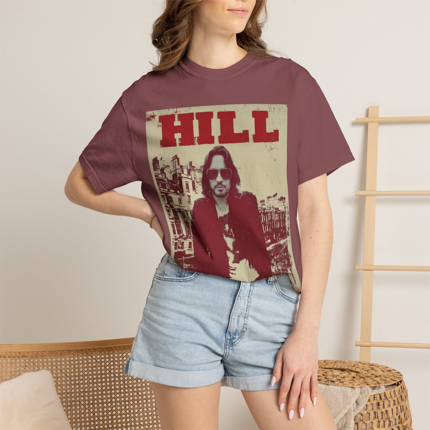 HILL- SUNGLASSES in LONDON SOFTSYLE AND FADED T-Shirt — Vintage Rock Poster Graphic Tee