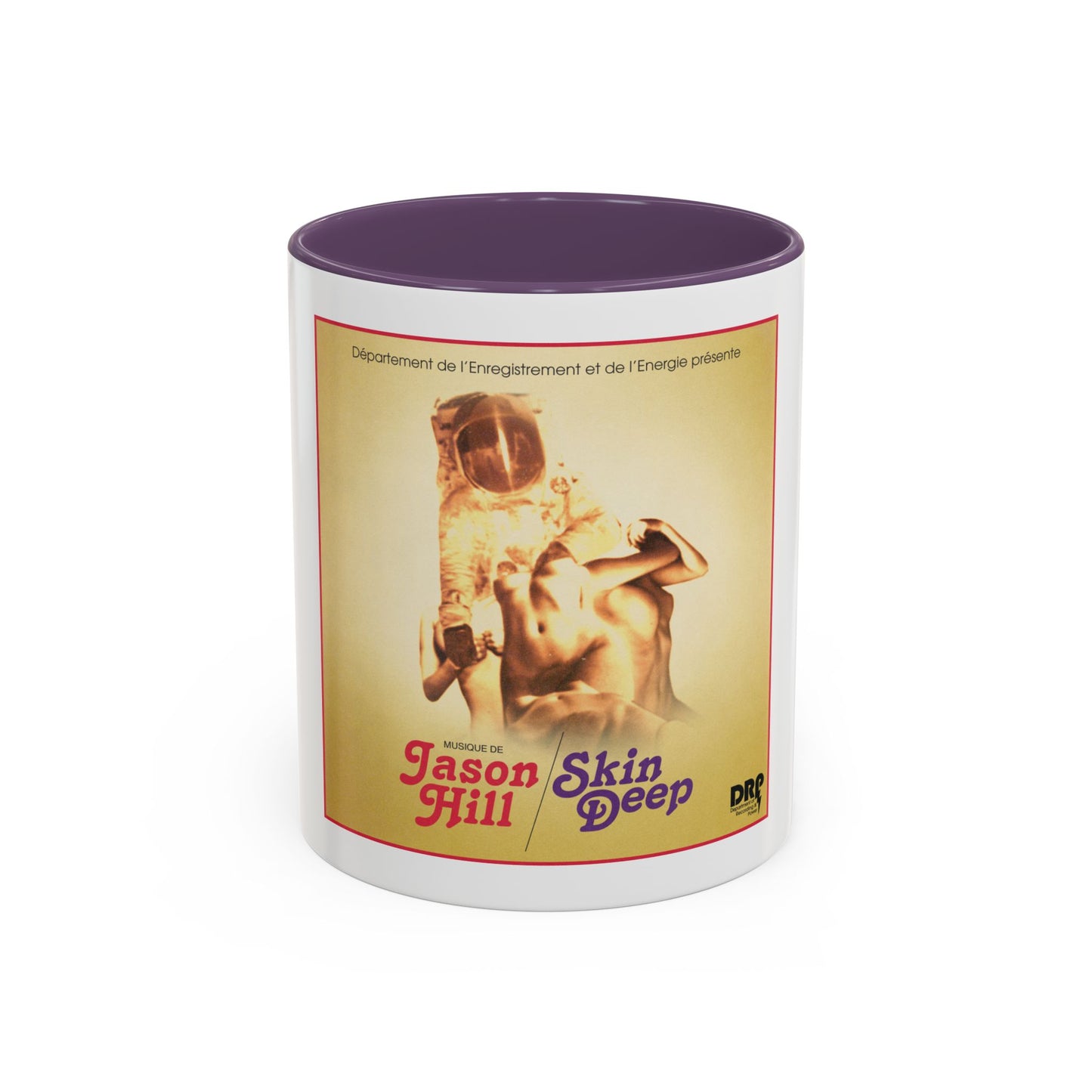 Retro Album Art Coffee Mug — "Skin Deep" Jason Hill Accent Mug (11/15oz)