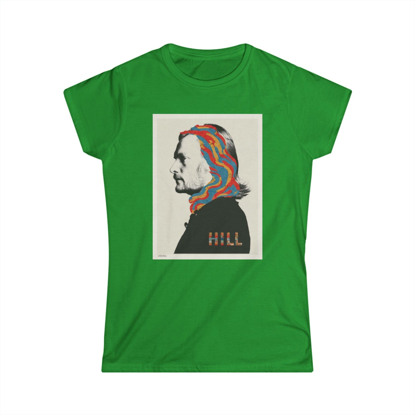 "HILL" Graphic Women's Soft style T-Shirt- Psychedelic  Tee