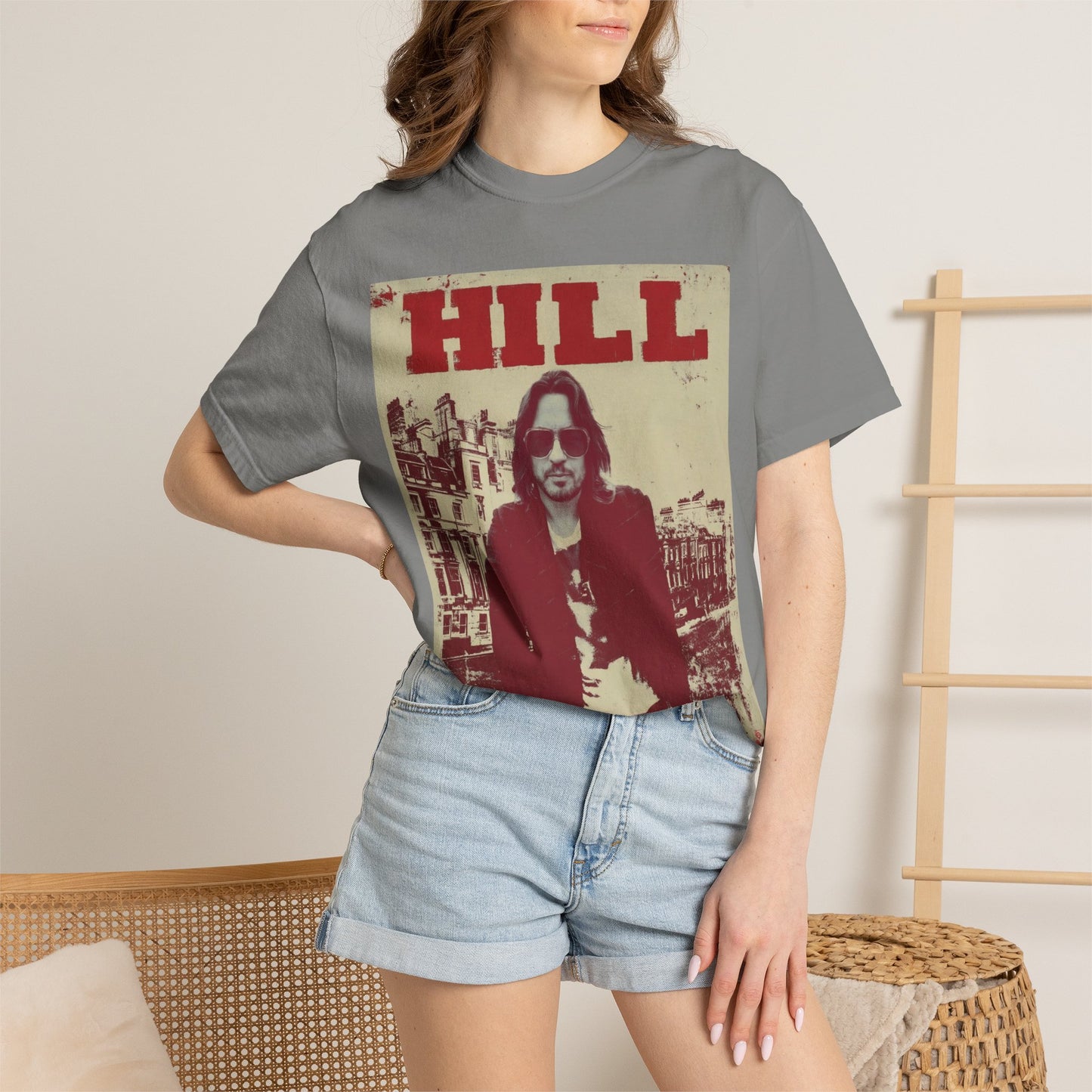 HILL- SUNGLASSES in LONDON SOFTSYLE AND FADED T-Shirt — Vintage Rock Poster Graphic Tee