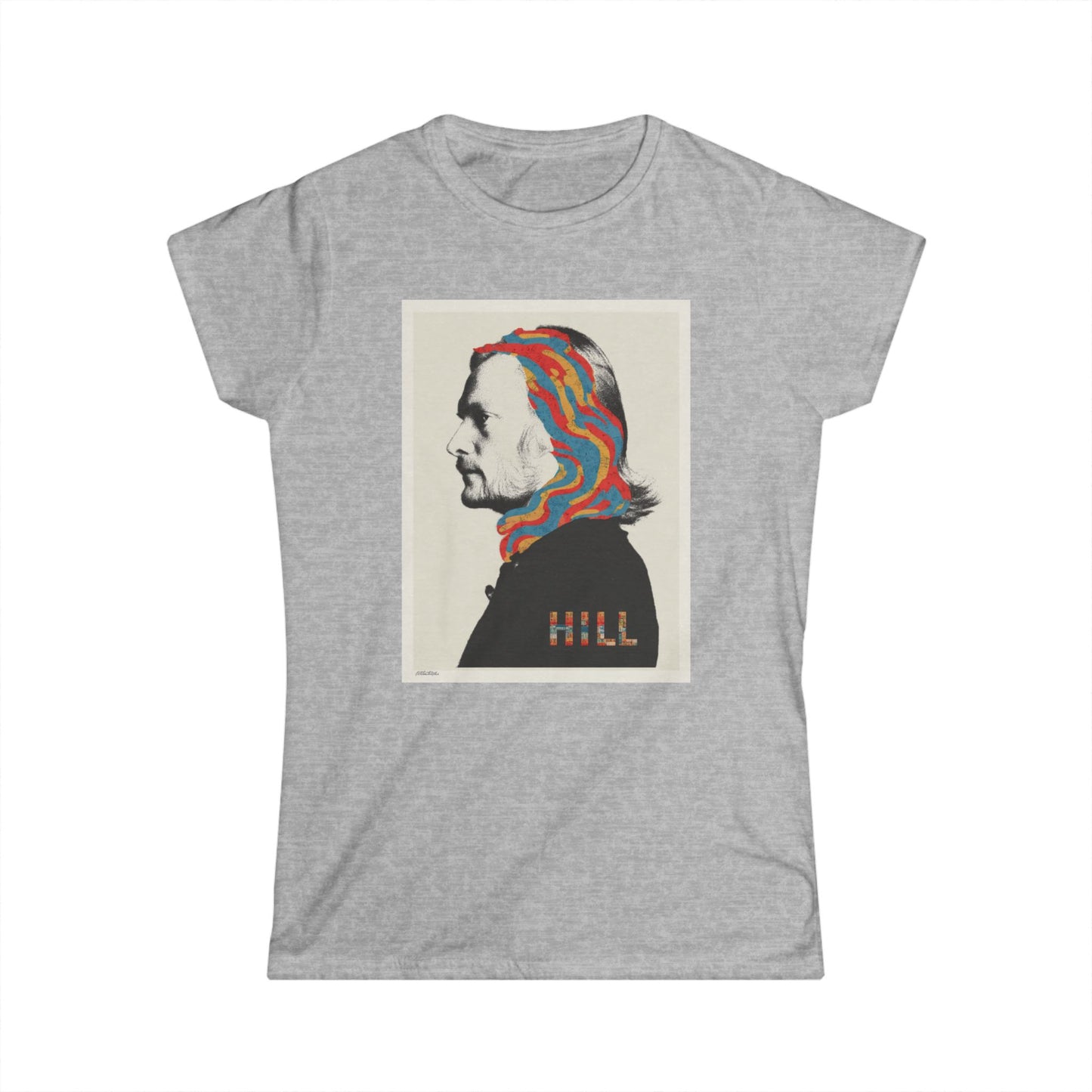 "HILL" Graphic Women's Soft style T-Shirt- Psychedelic  Tee