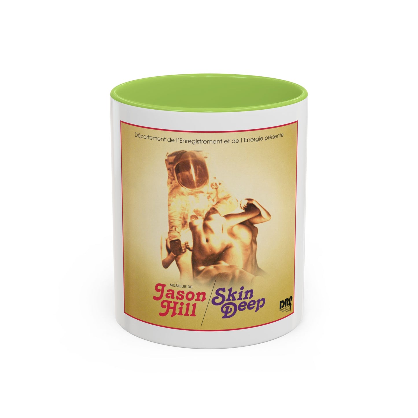 Retro Album Art Coffee Mug — "Skin Deep" Jason Hill Accent Mug (11/15oz)