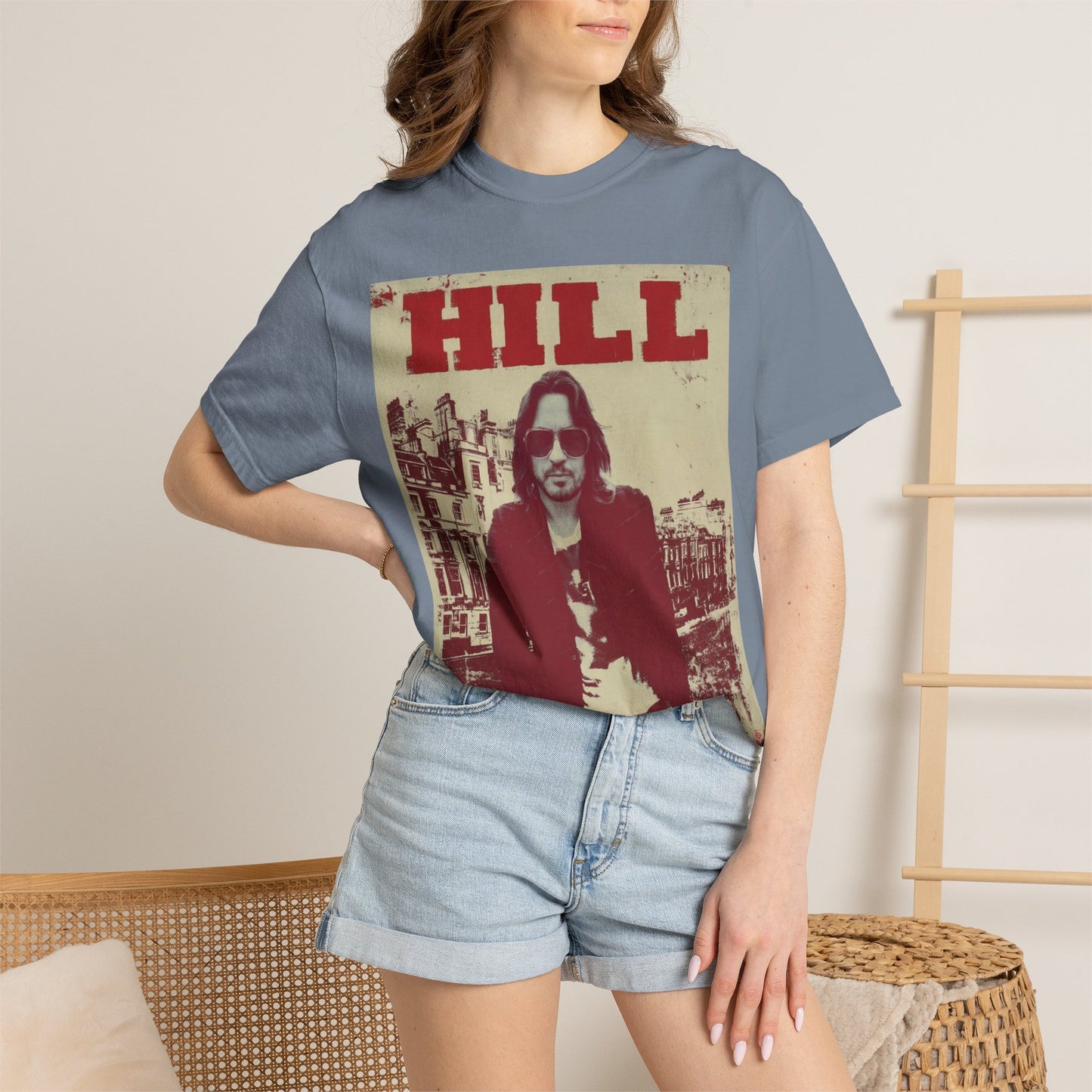 HILL- SUNGLASSES in LONDON SOFTSYLE AND FADED T-Shirt — Vintage Rock Poster Graphic Tee