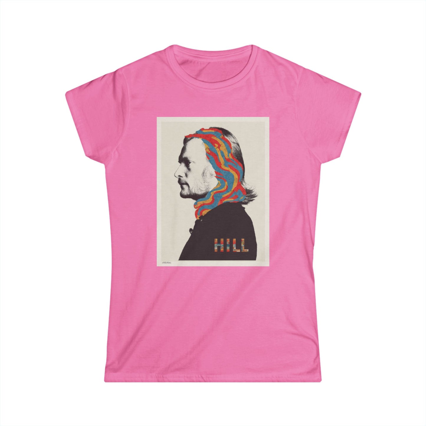 "HILL" Graphic Women's Soft style T-Shirt- Psychedelic  Tee