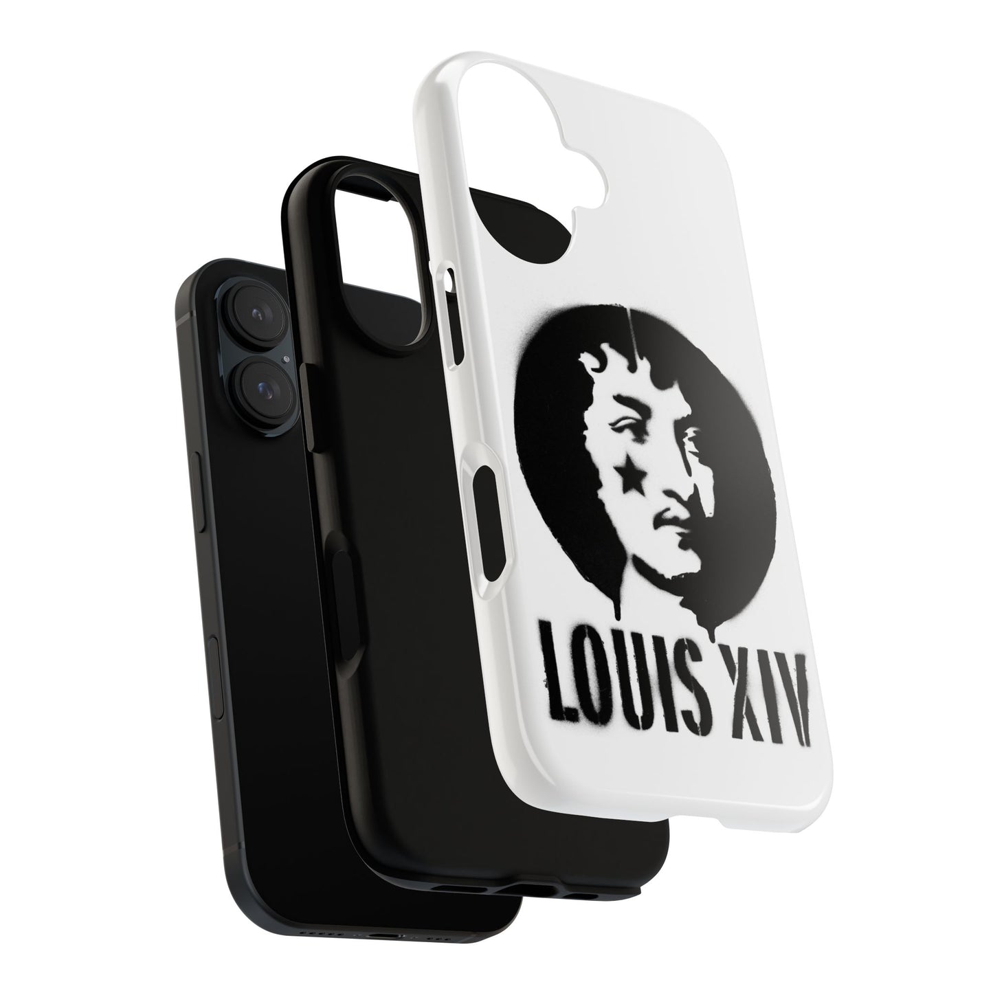Louis XIV Graphic Phone Case — Retro Rock Portrait Tough Case