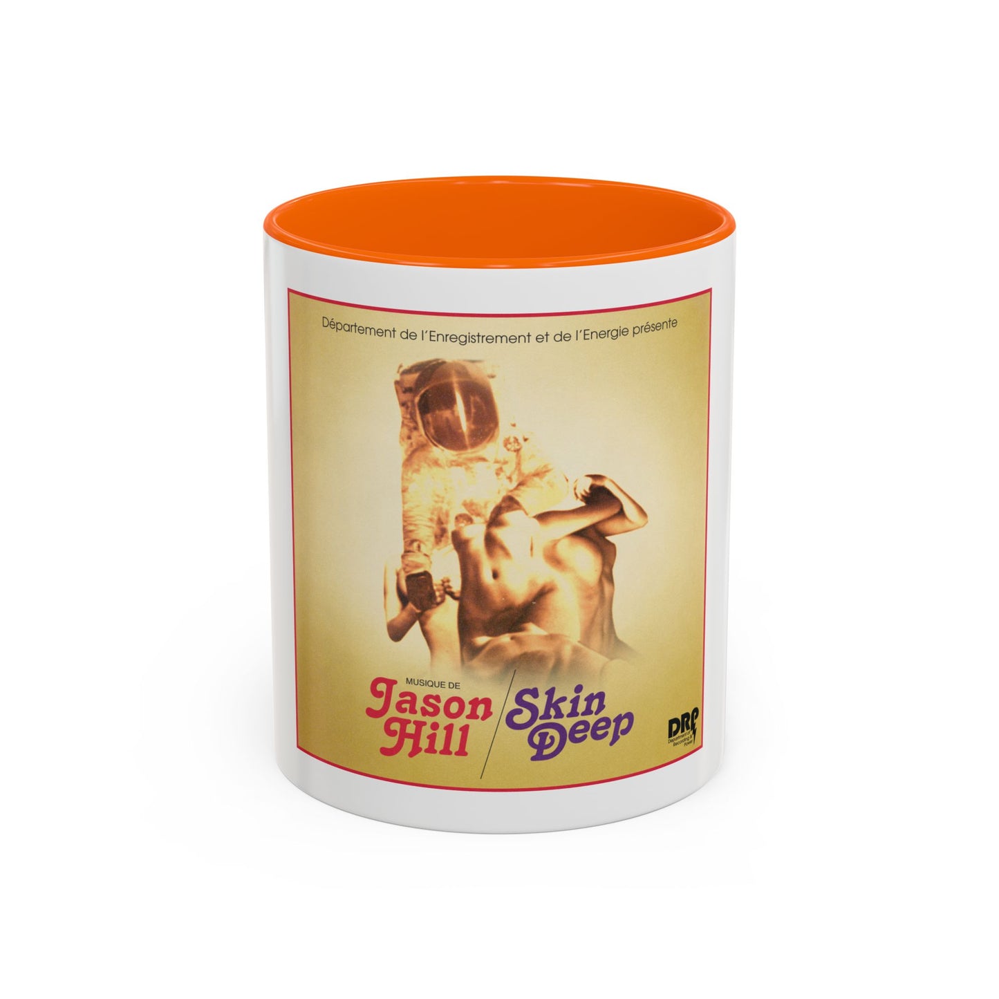 Retro Album Art Coffee Mug — "Skin Deep" Jason Hill Accent Mug (11/15oz)
