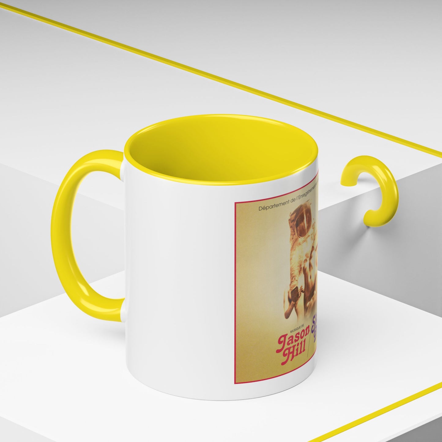 Retro Album Art Coffee Mug — "Skin Deep" Jason Hill Accent Mug (11/15oz)