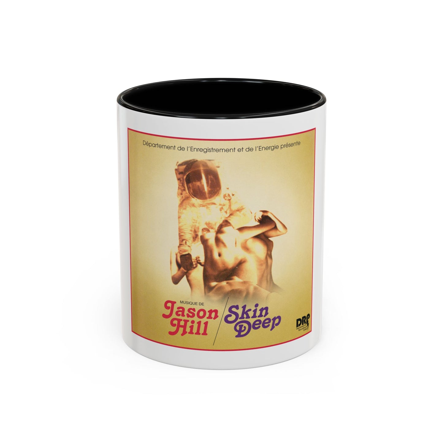 Retro Album Art Coffee Mug — "Skin Deep" Jason Hill Accent Mug (11/15oz)
