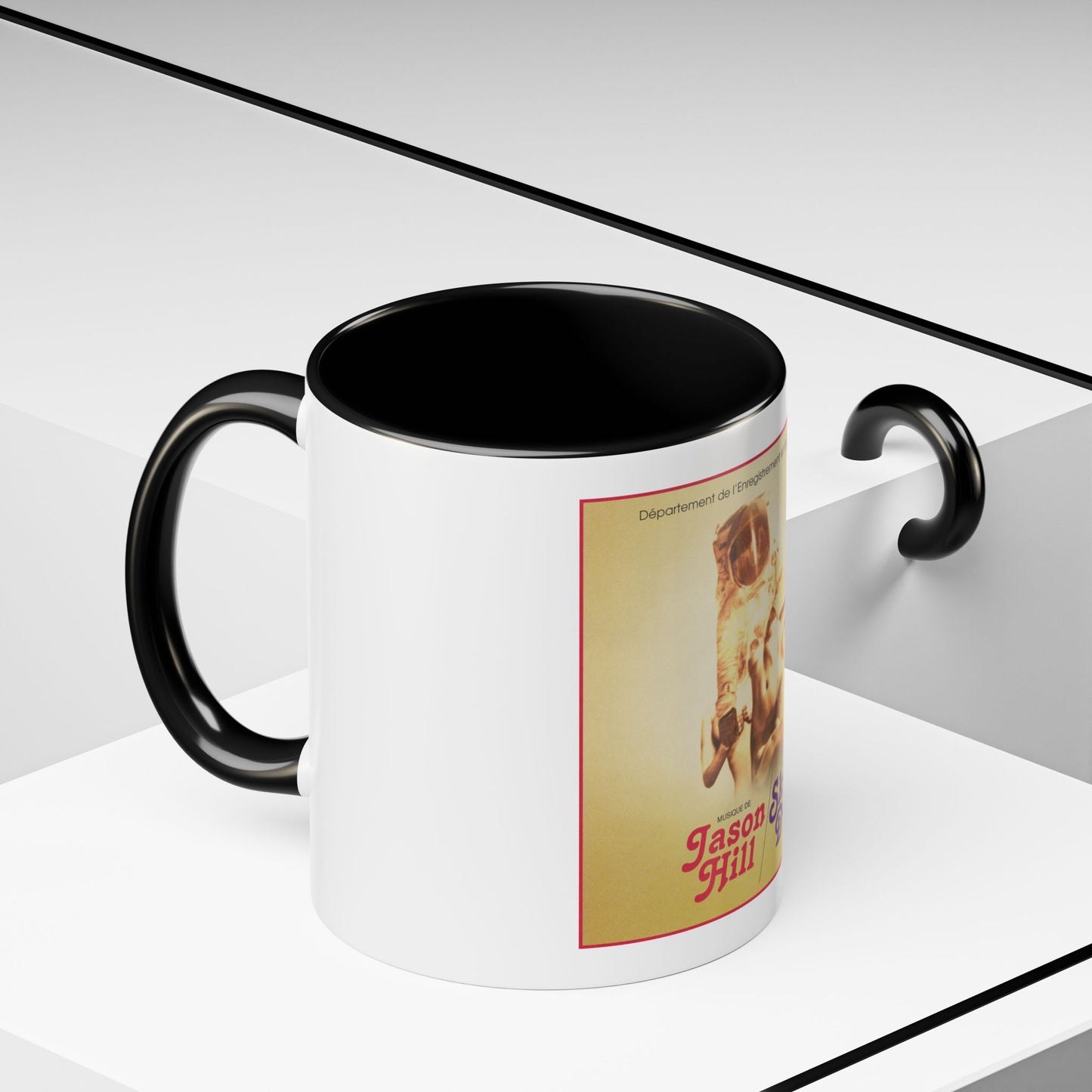 Retro Album Art Coffee Mug — "Skin Deep" Jason Hill Accent Mug (11/15oz)