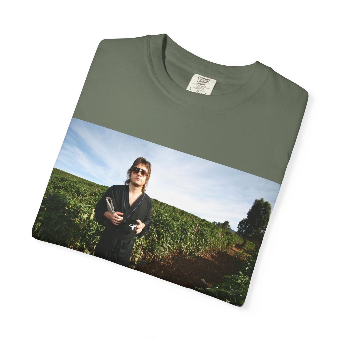 THIS MAN WANTS TO GROW YOUR TOMATO softstyle vintage softT‑Shirt — Scenic Portrait Tee with Caption